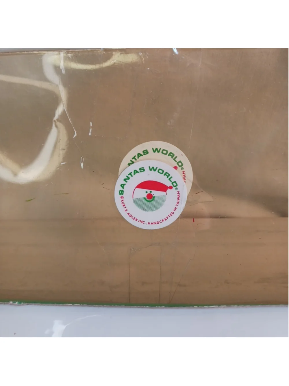 1985 Kurt S. Adler SANTA'S WORLD Christmas Handcrafted Wooden Train Set w/box